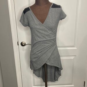 High Low Ruched Blouse